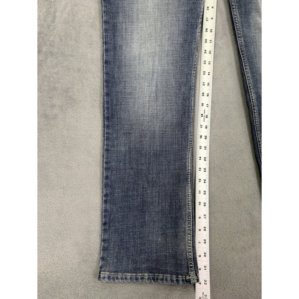 New Wrangler Jeans Womens 33/15 Blue Medium Wash Mid Rise Straight Leg Denim - Picture 5 of 9